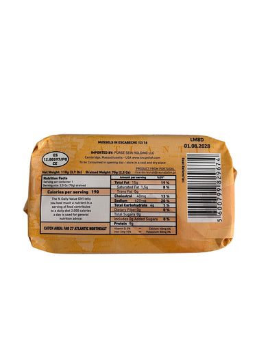 MAR Brand Mussels in Escabeche Sauce - 6 Pack - TinCanFish